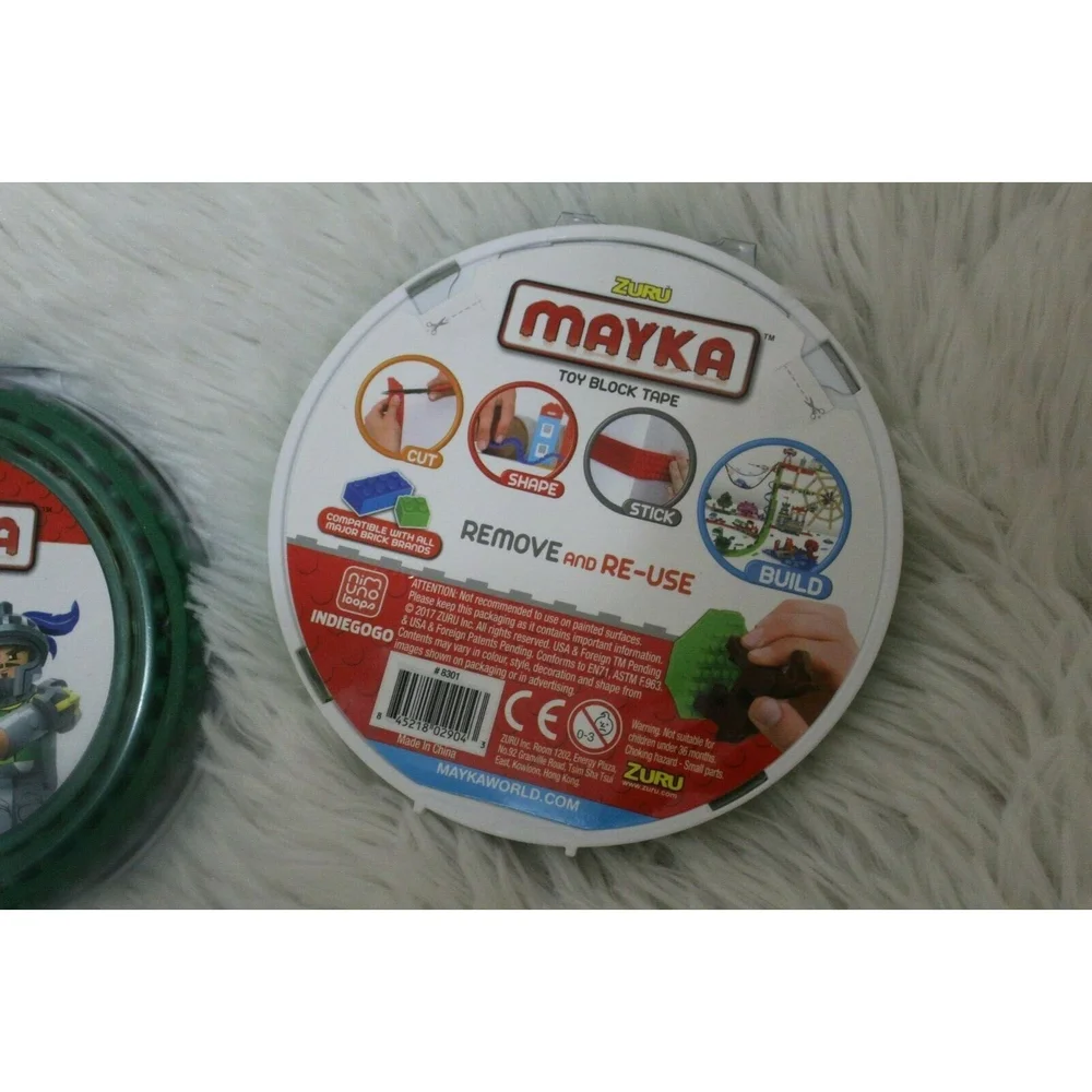ZURU MAYKA Toy Block Tape 1m/3.2 ft. Lot of 4